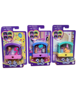 Polly Pocket Lof of 3 Compact Stack-able Rooms Stacking Mattel YouTube Kids - $24.18