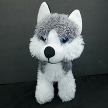 Siberian Husky Puppy Dog 11&quot; Plush Stuffed Animal Classic Toy Co Wolf Dog - $17.81