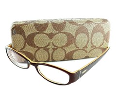 Coach Womens Brown Camel Eyeglass Frames w/ Case - Adelle 534 50-18-135 - £34.48 GBP