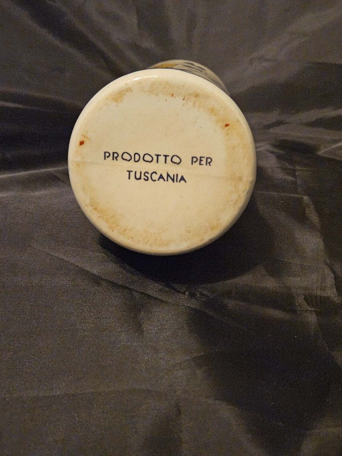 Italian Hand painted ceramic olive oil decanter with spout Item image 6