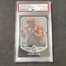 2017 Topps #10 Anderson Silva Signed Card AUTO PSA Slabbed UFC - £239.24 GBP
