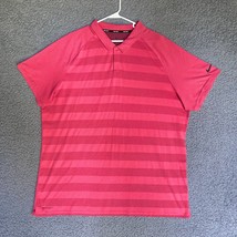 Nike Golf Polo Shirt Adult XXL Zonal Cooling Performance Red Outdoor Preppy - $28.30