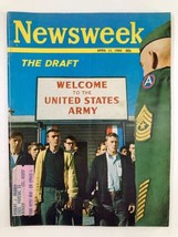 VTG Newsweek Magazine April 11 1966 The Draft Welcome to the United States Army - £11.17 GBP