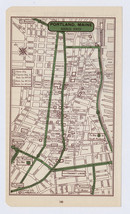 1951 Original Vintage Map Of Portland Maine Downtown Business Center - $20.75