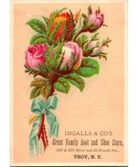 Victorian Trade Card Ingalls &amp; Co&#39;s Great Family Boot and Shoe Store Tro... - $19.75