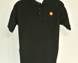 SHELL Gas Station Oil Employee Uniform Polo Shirt Black Size XL NEW - £20.14 GBP
