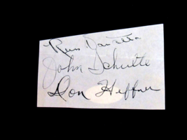 RUSS VAN ATTA DON HEFFNER JOHN SCHULTE YANKEES SIGNED AUTO VINTAGE 1930 ... - £114.54 GBP