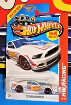 Hot Wheels New For 2013 HW Race Team #106 &#39;13 Ford Mustang GT White w/ MC5s - £4.69 GBP