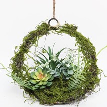 Artificial Succulents in Planter Wall Fake Plants Floral Fake Faux Hanging Succu - £41.53 GBP