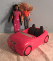 vintage Mattel Lot of 2 HAPPY MEALS  Barbie Dolls  W/PINK CAR - £14.35 GBP