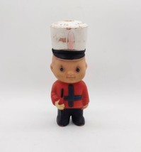 Vintage Stahlwood Rubber Soldier Squeaker Toy Made in Taiwan Red - £5.21 GBP