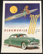 1950s Green GM Oldsmobile Series 88 Rocket Advertising Print Ad 10.5&quot; x ... - £10.93 GBP