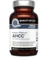 Quality of Life Labs, Kinoko Platinum AHCC, Immune Support, 750 mg, 60 c... - €17,91 EUR