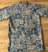 Vintage Go Barefoot Button Shirt Men&#39;s Large Tall Hawaiian Aloha Popover... - £38.36 GBP