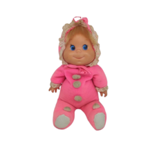 VINTAGE 1970 MATTEL BABY BEANS DOLL BLONDE PINK PAJAMAS BLUE EYES LOVEY - £35.32 GBP