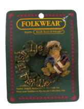 Vtg. Folkwear from Boyds Bears &amp; Friends Fish Lie Fish Lie Pin #26415 Red Bobber - £6.29 GBP