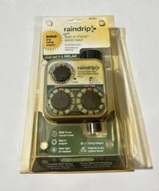 Raindrip Analog 3-Dial Water Timer R675CT for Drip Irrigation NOS - £19.16 GBP