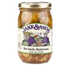 Jake &amp; Amos Hot Garlic Mushrooms, 3-Pack 16 oz. Jars - £28.38 GBP