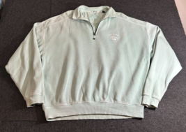 Tommy Bahama Sweater Men&#39;s XL Blue Green 1/4 Zip Relax Marlin Logo Long Sleeve - £19.60 GBP