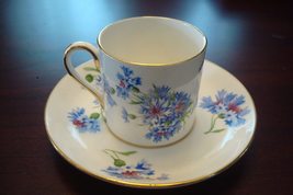 Hammersley made in Compatible with England cup and saucer decorated with blue wi - £30.25 GBP