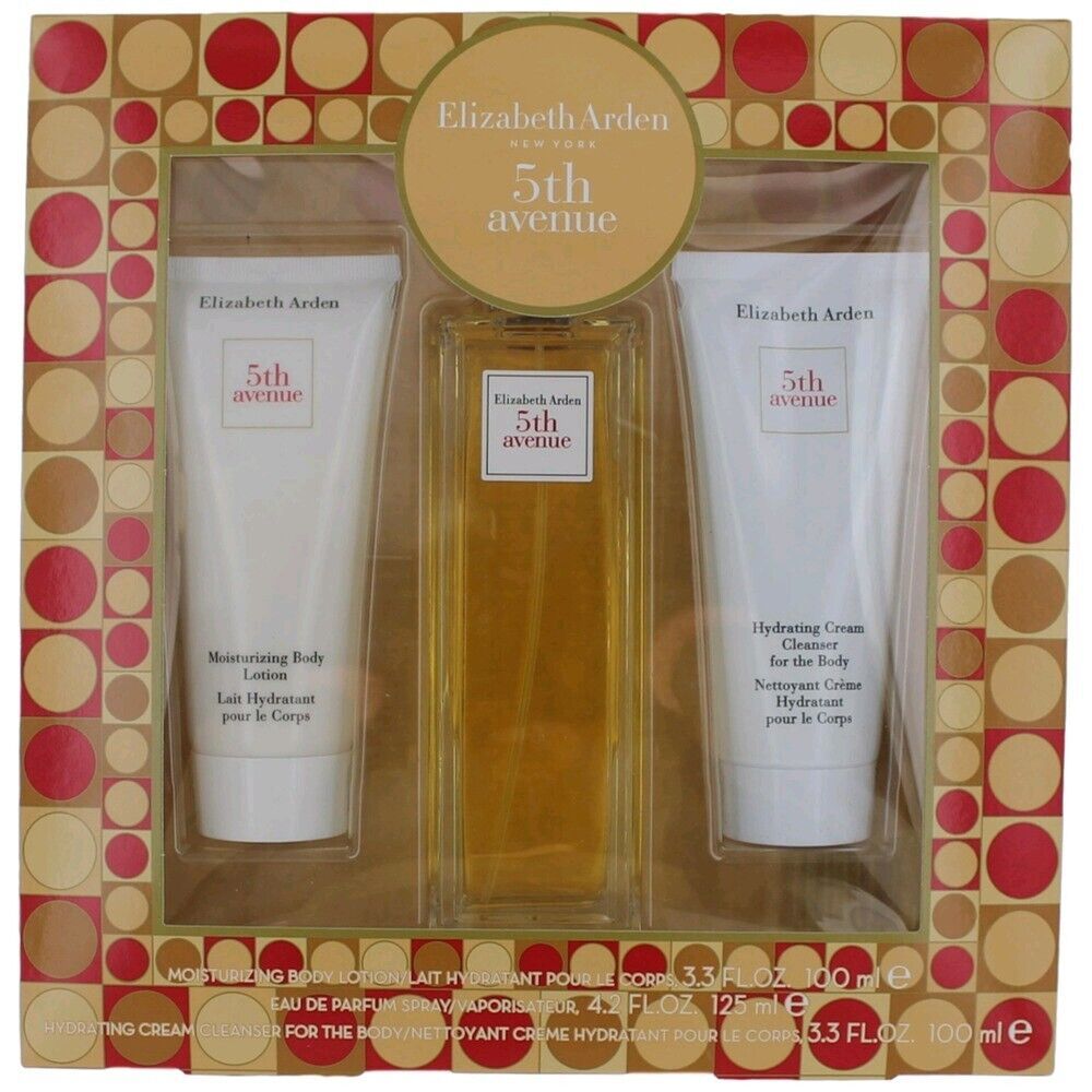 5th Avenue by Elizabeth Arden, 3 Piece Gift Set for Women with Cleanser - $42.48