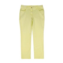 CHICO&#39;S Skimmer Sateen Stretch Ankle Pants Sz 00 30x28 Pale Soft Lime, S... - £15.16 GBP