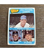 1965 Topps Baseball #10 NL Pitching Leaders Card - $3.99