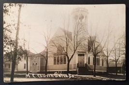 Vintage RPPC Galva Iowa Methodist Episcopal Church Unposted M.E. Church - £15.81 GBP