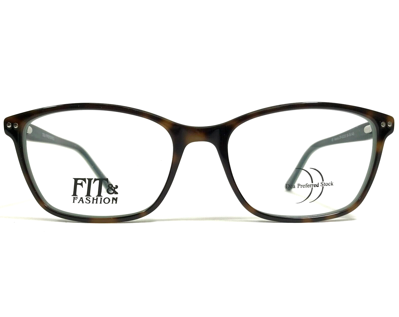 Fit &amp; Fashion Brille Rahmen Verona DP-00335 Schildplatt Blau Cat Eye 56-... - $49.49
