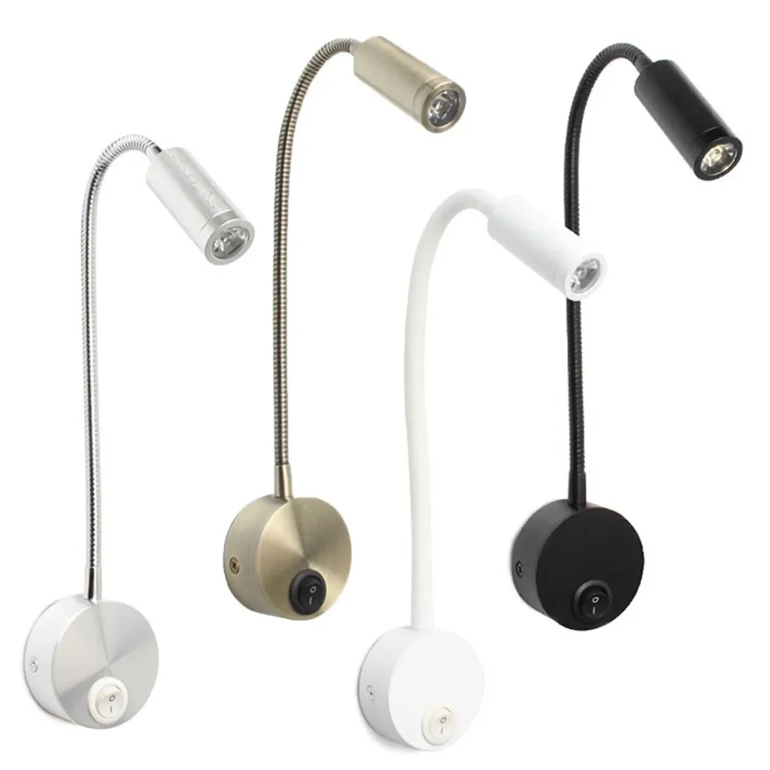 Bedside Working Study Reading Lamp Wall Lamp Sconces 3W LED Book Lamp Wall Night - £17.64 GBP+