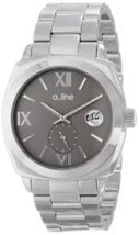 NEW A_line 80014-014 Womens Dashuri Grey Dial Stainless Steel Sleek Classy Watch - £38.12 GBP