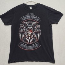 Five Finger Death Punch Mens T Shirt Sz L Large Black Short Sleeve Got Your Six - £13.52 GBP