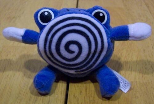 Nintendo Pokemon POLYWHIRL 4" Plush Stuffed Animal with Pouch Treat Keeper - $15.35