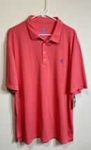 Johnnie O Prep Formance Golf Polo Shirt Mens XXL Pink UPF-50 Fairway Cor... - £30.21 GBP