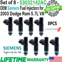 Genuine Flow Matched Siemens 8Pcs Fuel Injectors for 2003 Dodge Ram 1500 5.7L V8 - £128.65 GBP