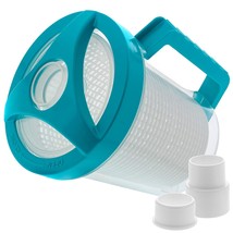 Professional In-Line Pool Leaf Canister With Plastic Mesh Basket - Skims Leaves, - £51.95 GBP