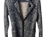 Carlisle Womens Knit Jacket  Black Size S Tan Long Sleeved Dinner Knit - £42.71 GBP