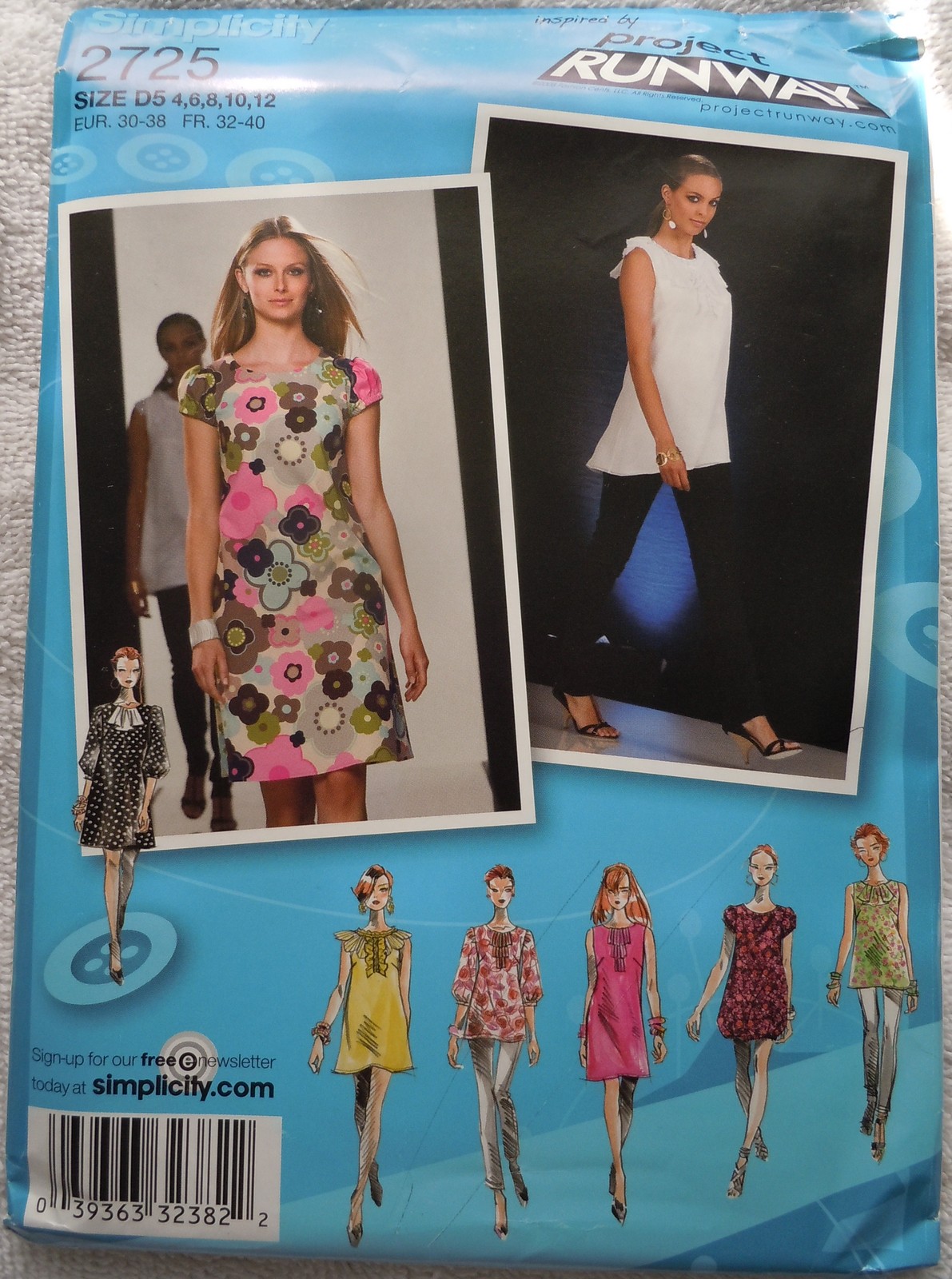 Simplicity Project Runway Misses Dress &amp; Tunic #2725 Uncut  - $5.99
