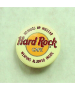 Hard Rock Cafe Pinback Button - No Drugs or Nukes - Pre-owned - $1.99