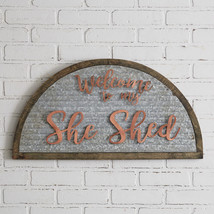 She Shed Sign in galvanized metaL - SALE - $64.99