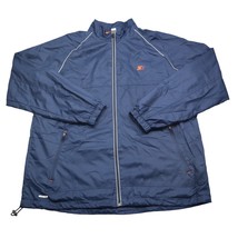 Starter Jacket Mens Large Blue Zip Coat Windbreaker Lightweight Pockets ... - $25.62