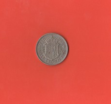 1956 UK GREAT BRITAIN HALF CROWN COIN  - $4.23