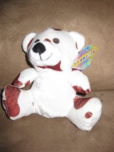 BROWN and WHITE BEAR MINI Brand New Plush Stuffed Animal W TAGS 6&quot; BEANPALS - $75.05 MXN