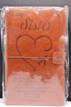 NIP To My Sister Leather Journal Gifts From Sister Notebook - £22.76 GBP