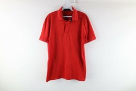 Ralph Lauren RLX Mens Medium Spell Out Collared Short Sleeve Polo Shirt Red - £27.41 GBP