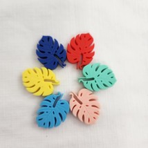 Stemless Wine Charms Leaf Design Six Pack Silicone - £6.22 GBP