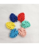 Stemless Wine Charms Leaf Design Six Pack Silicone - £5.92 GBP