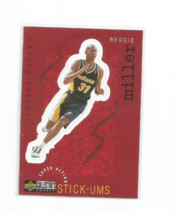 Reggie Miller (Indiana Pacers) 1997-98 Ud Collector&#39;s Choice STICK-UMS #S11 - £3.97 GBP