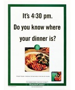 Healthy Choice Chicken Teriyaki Frozen Dinner Vintage 1997 Full-Page Mag... - €8,30 EUR