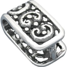 Sterling Silver Large Ornate Pinch Bail 13mm - £8.44 GBP